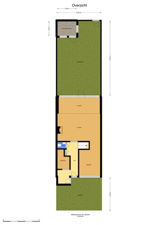 Floorplan - Mathijsenstraat 42, 2035 CN Haarlem